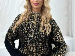 Sweter z Półgolfem Lilou Czarny