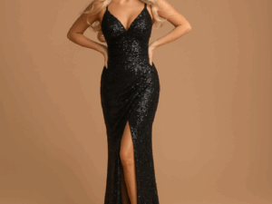 Sukienka Ceknowa na Ramiączka Fabienne Czarna<span> - </span>36/S