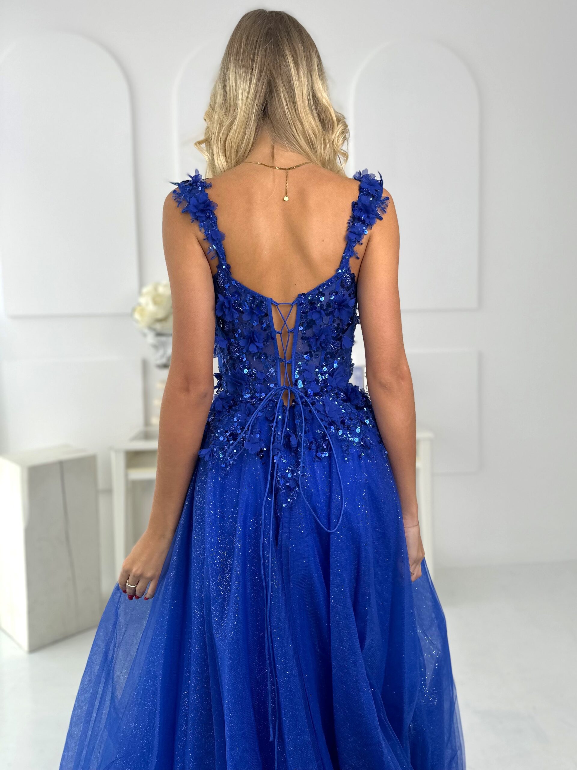 Sukienka Tiulowa Gorsetowa Chabrowa Winter 3 Sukienka Tiulowa Gorsetowa Chabrowa Winter - obrazek 3