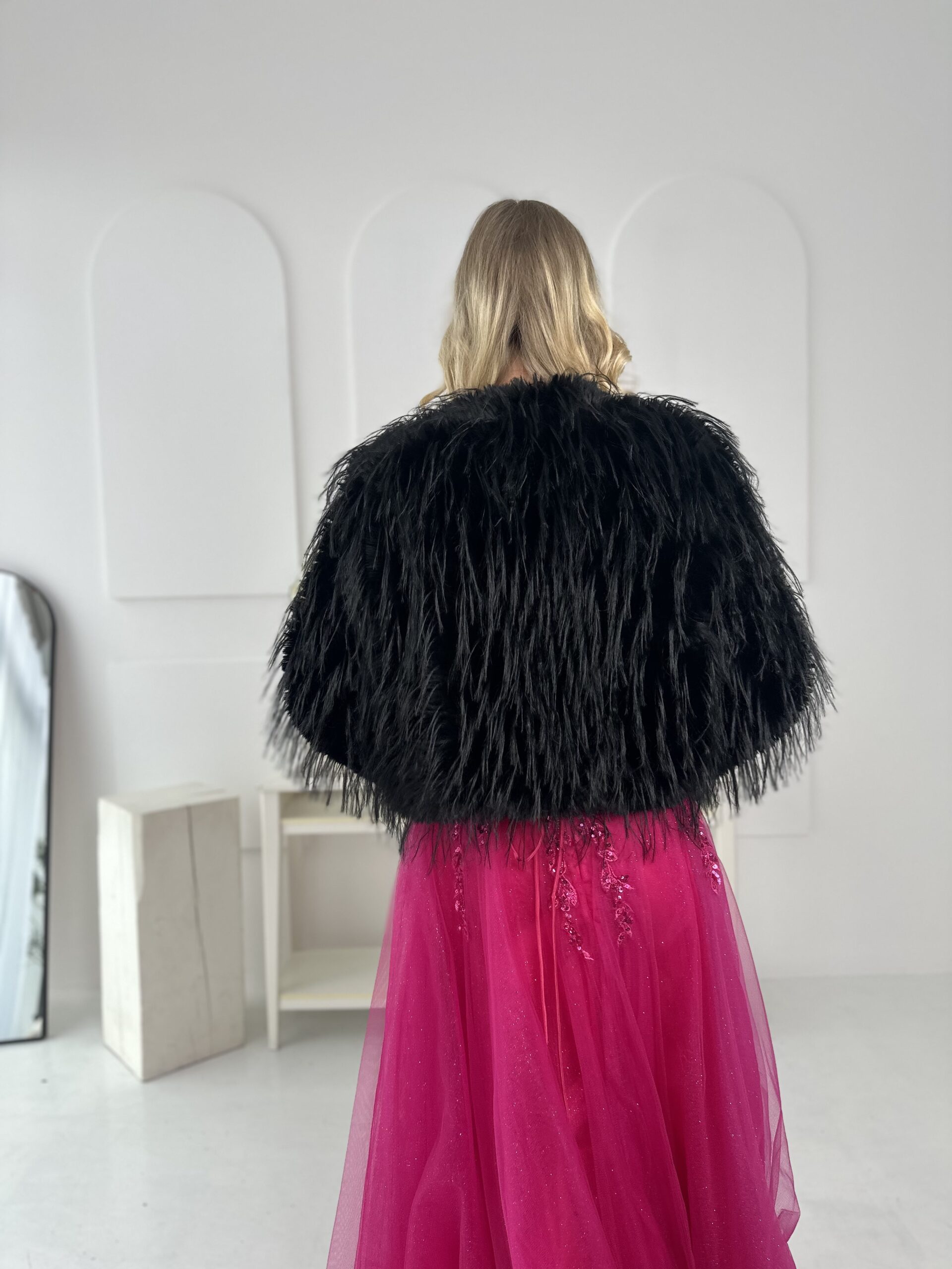 Futerko Krótkie Długi Włos Czarne 3 Futerko Krótkie Długi Włos Czarne - Image 3