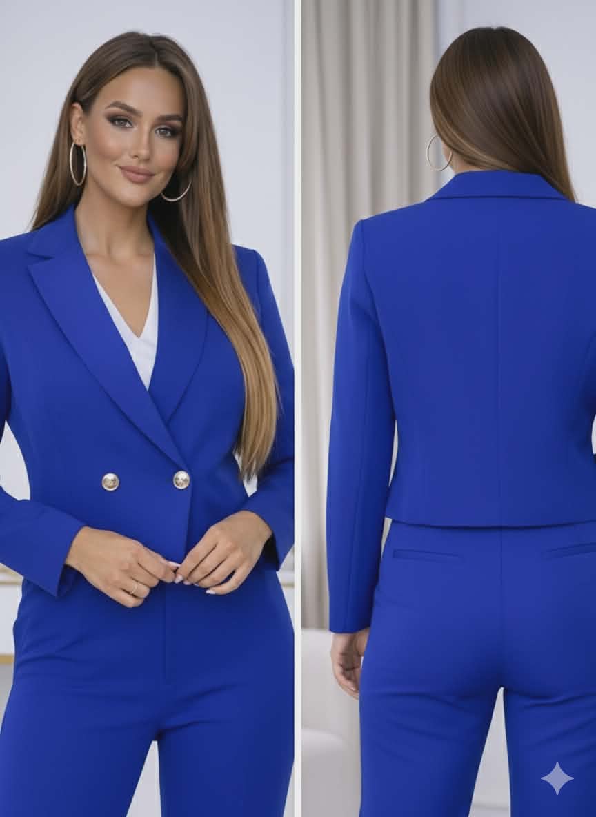 Marynarka Chabrowa Krótka Amanda