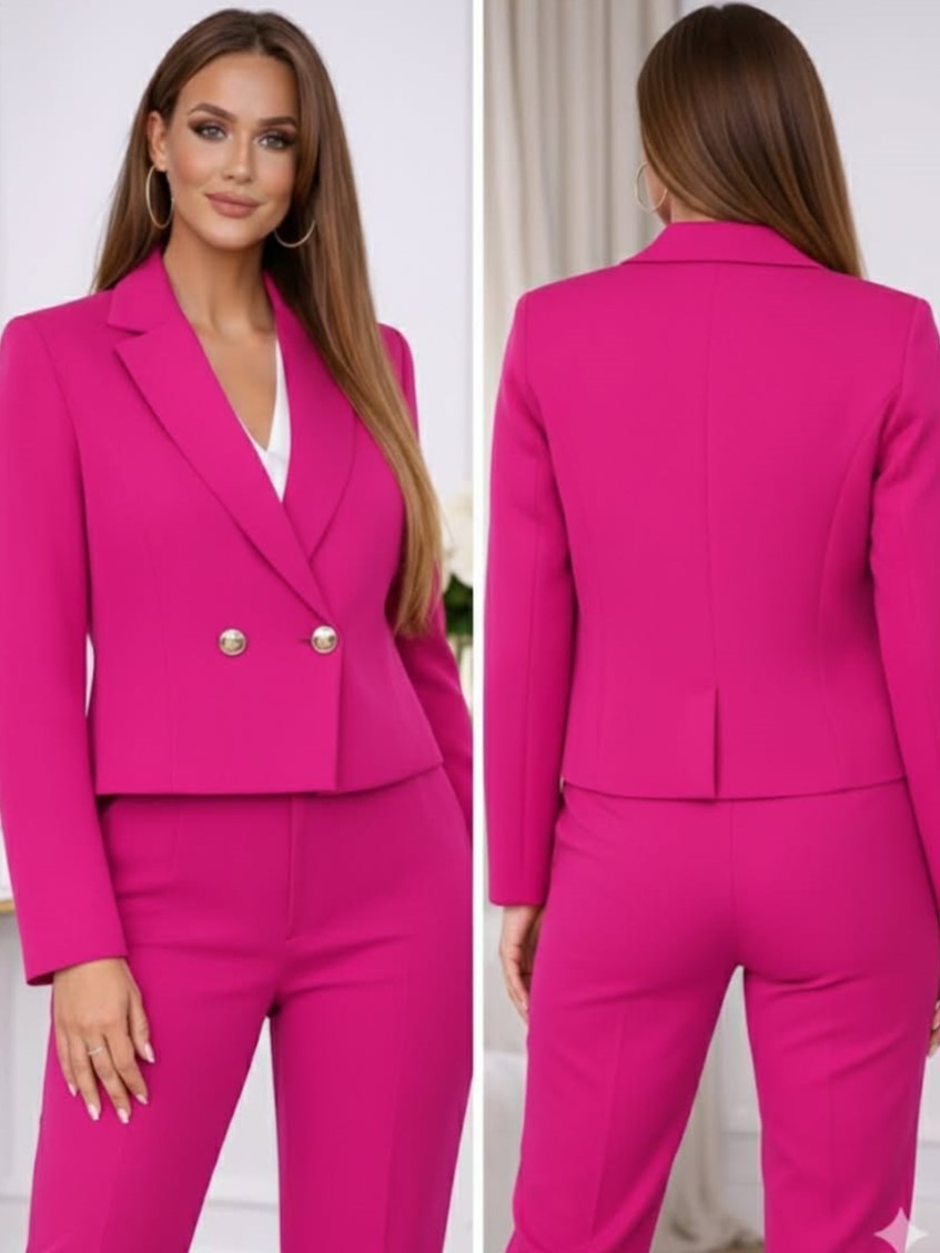 Marynarka Fuksja Krótka Amanda