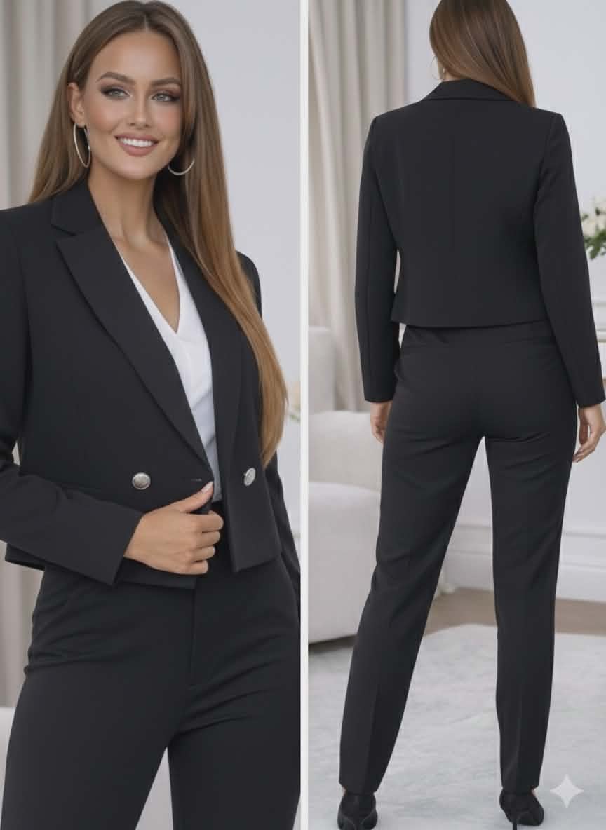 Marynarka Czarna Krótka Amanda