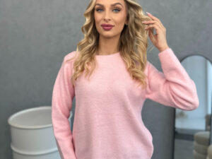 Sweter Kokardki Różowy