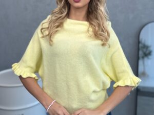 Sweterek Żółty Krótki Nadia