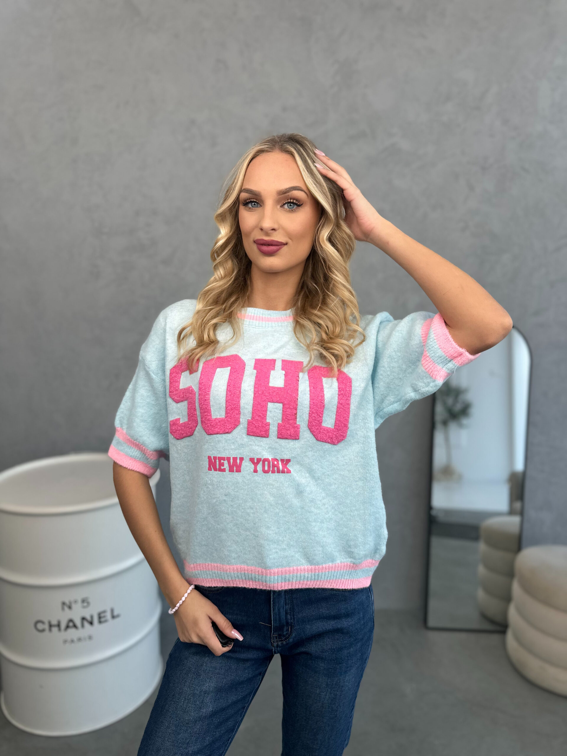 Sweter Soho Błękitny