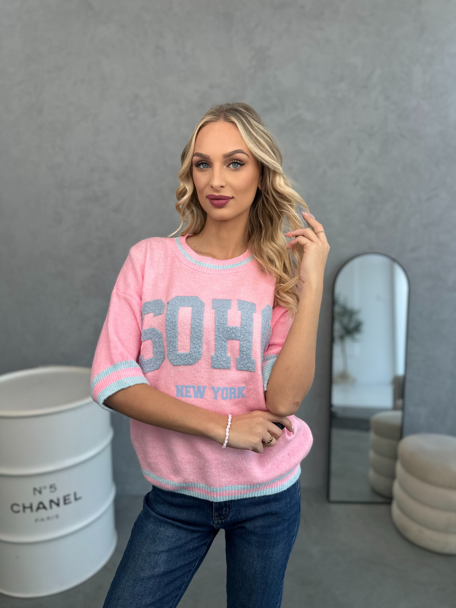 Sweter Soho Różowy