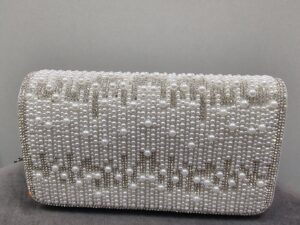 Torebka Kopertowa Srebrna Lumina