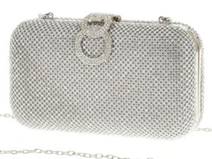 Torebka Wieczorowa Srebrna Kiva