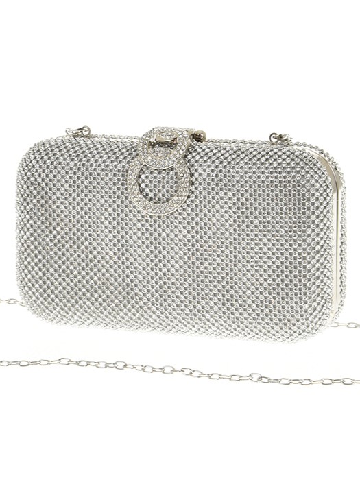 Torebka Wieczorowa Srebrna Kiva