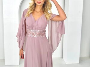 Sukienka z Rękawkiem Desire Wrzosowa<span> - </span>38/M