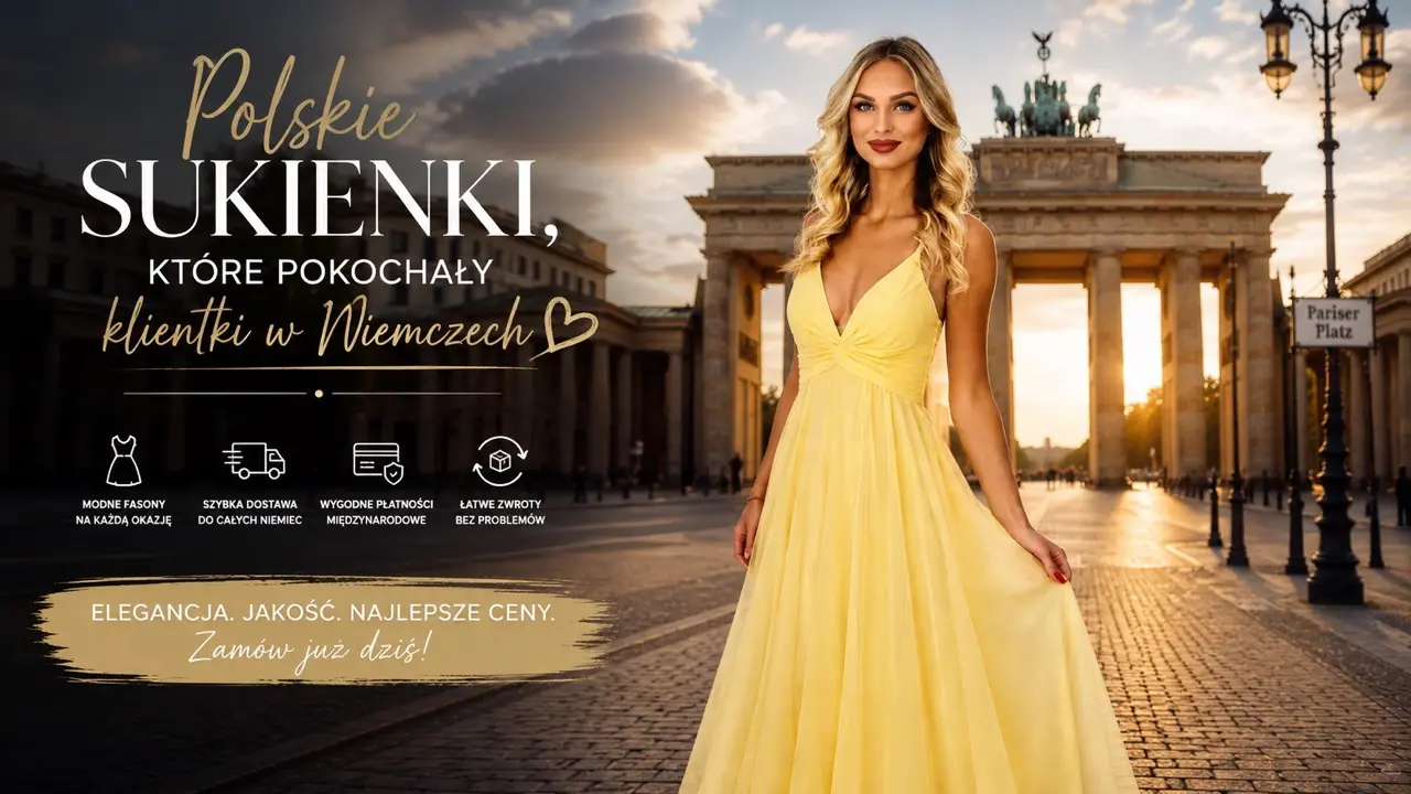 Modne sukienki z dostawą do Niemiec